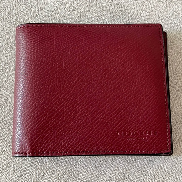 Coach Compact ID CrossGrain Leather Wallet - Picture 3 of 14